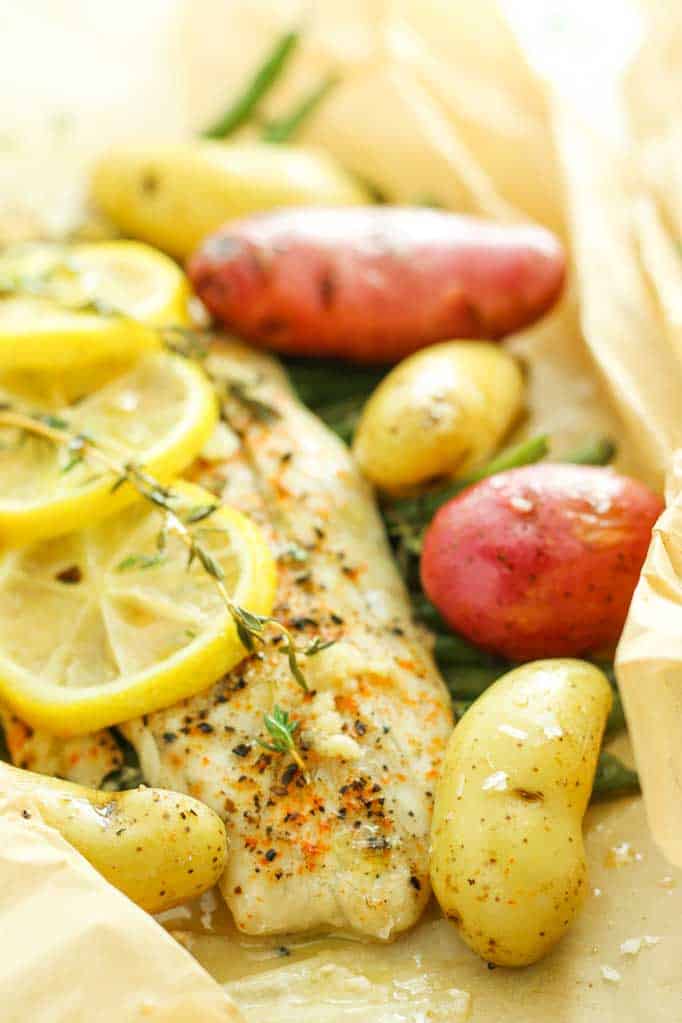 Fish with Fingerling Potatoes