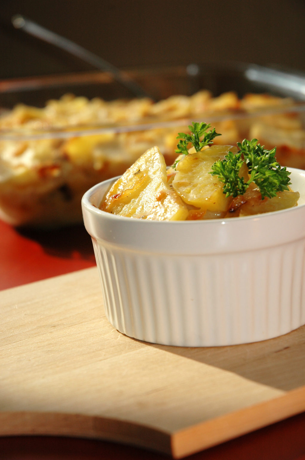 » Golden Potato Onion Gratin