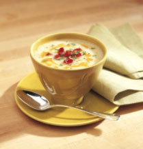 Wisconsin potato and local beer soup