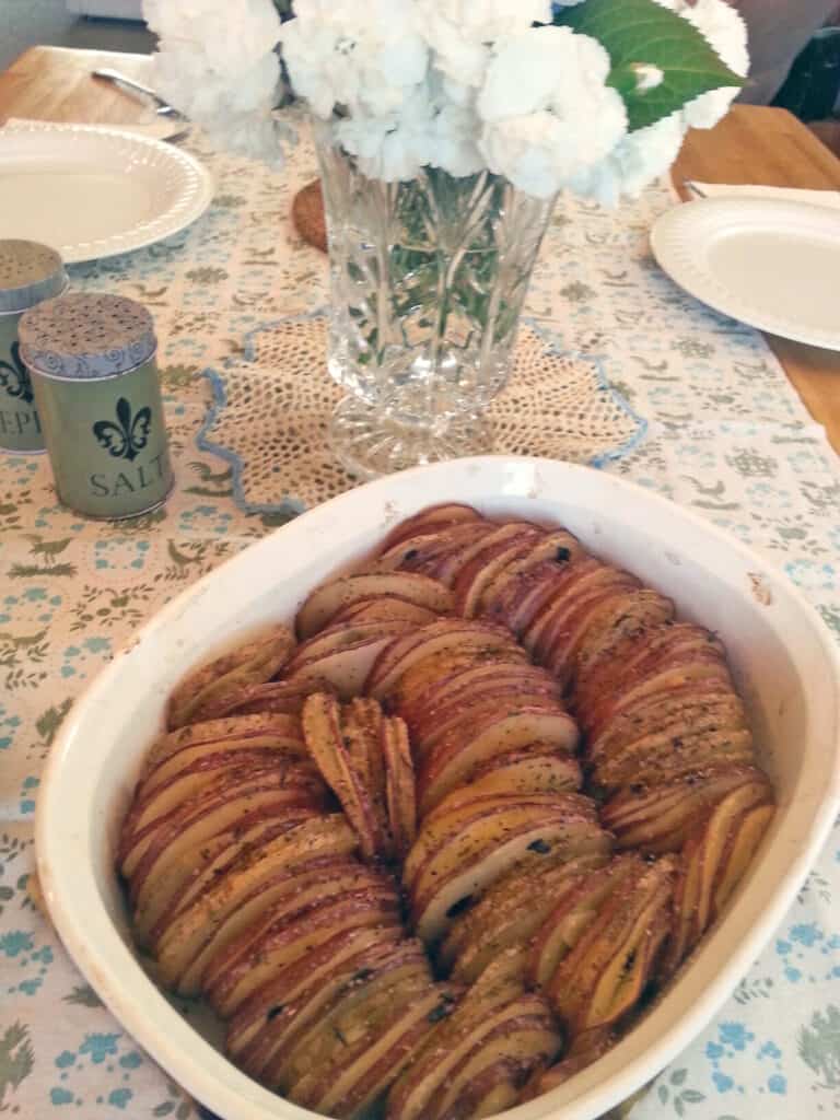 Hasselback Potato Bake