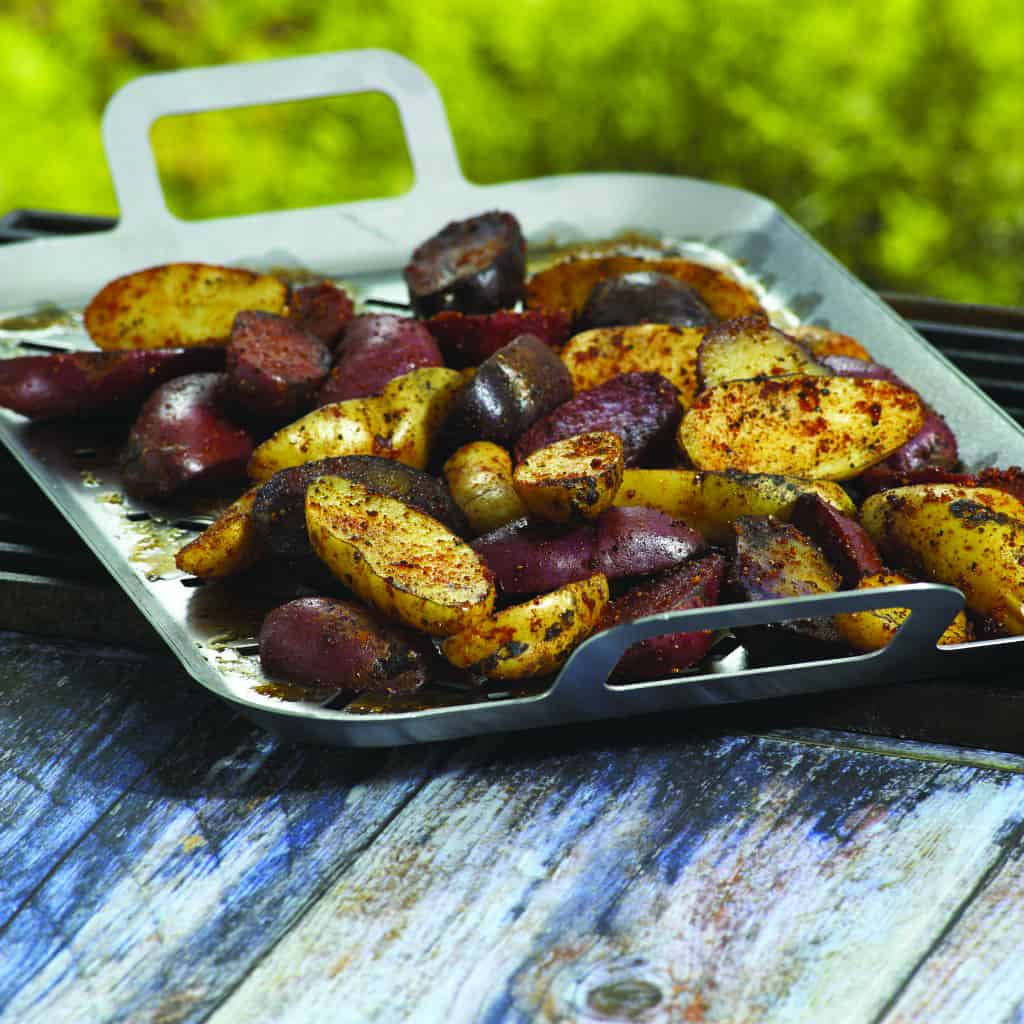 Flame-Licked Fingerling Potatoes with Spud Rub