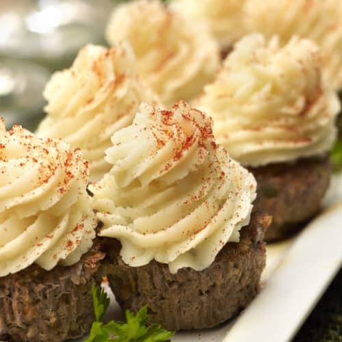 Mashie-Topped Meatloaf Cupcakes