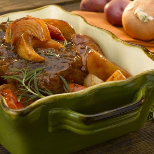 Slow Cooker Pot Roast with Onions