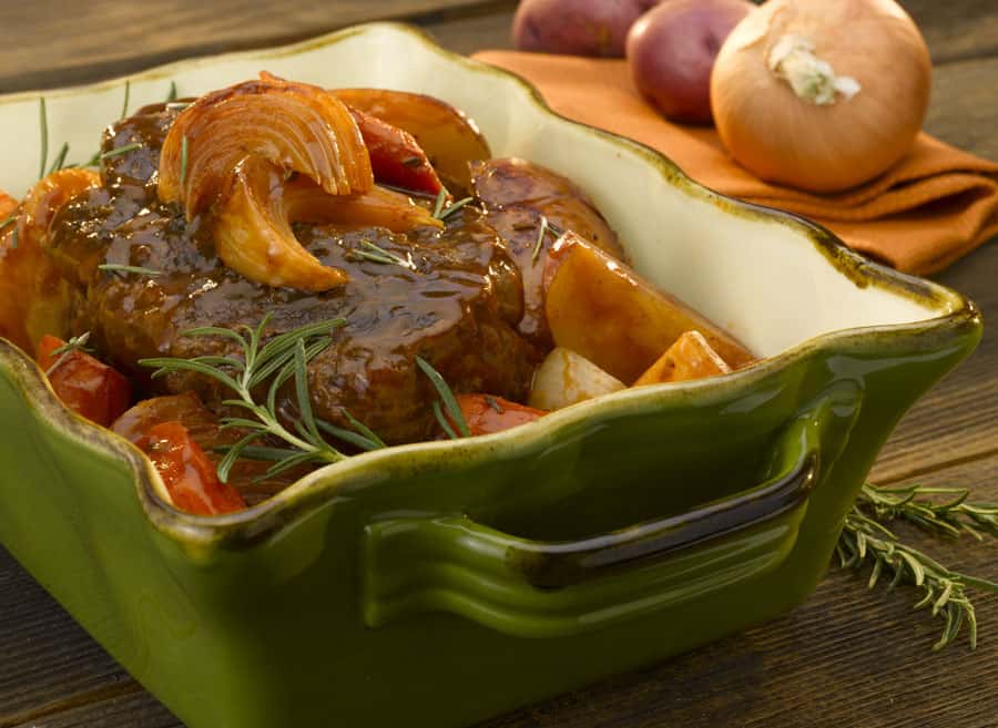 Slow Cooker Pot Roast with Onions