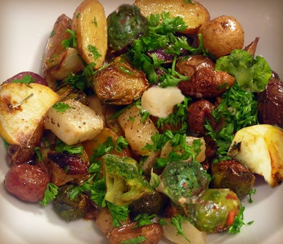 Roast Vegetables with Butter and Herbs