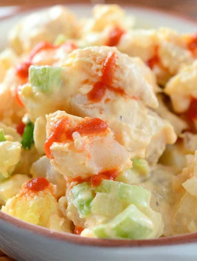 Sriracha Potato and Macaroni Salad Recipe