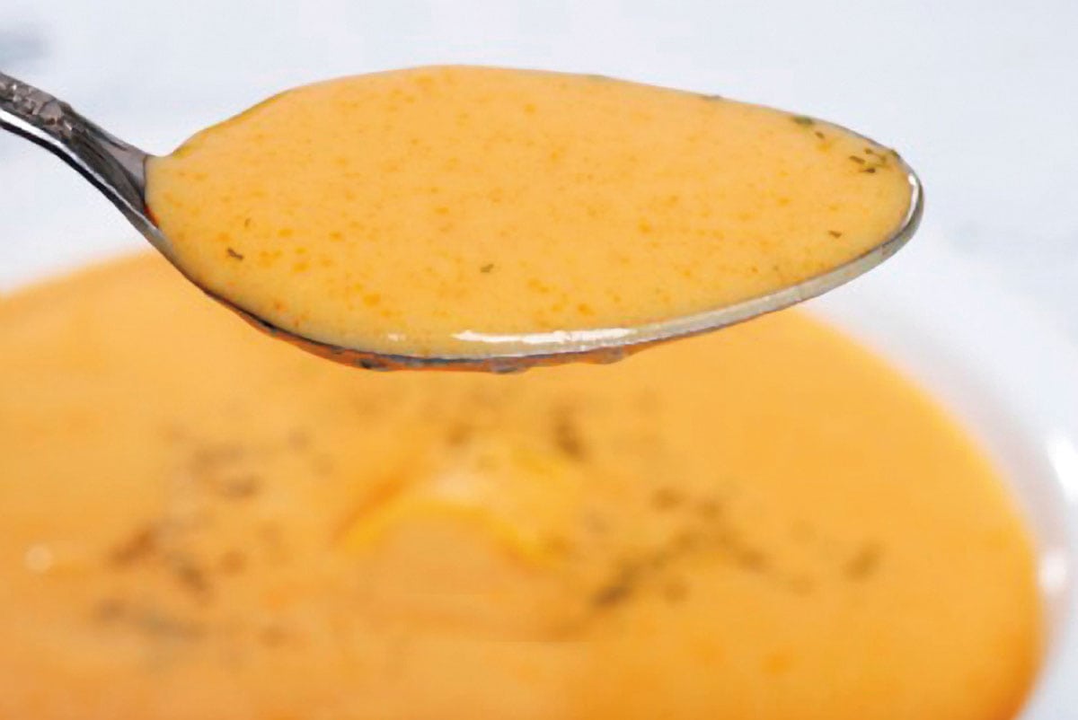 Velvet Potato Cheddar Soup