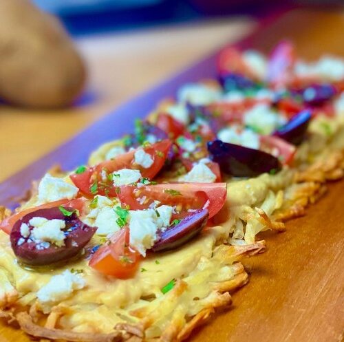 mediterranean potato flatbread