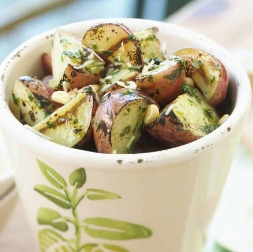 grilled pesto potato salad