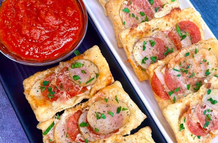 potato pizza puffs