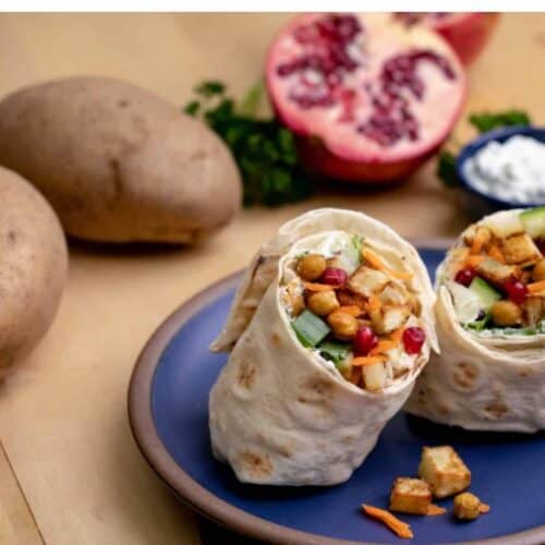moroccan inspired potato wrap