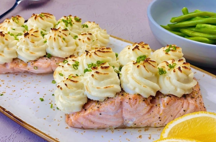 potato crusted lemon pepper salmon