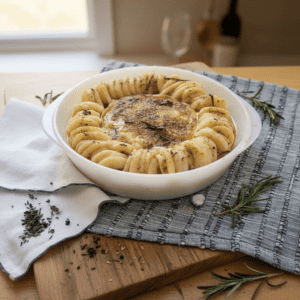 Baked Camembert and Potatoes