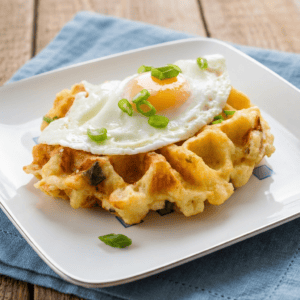 Twice Baked Potato Waffles