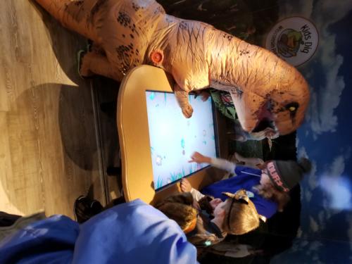 Even dinosaurs play video games!